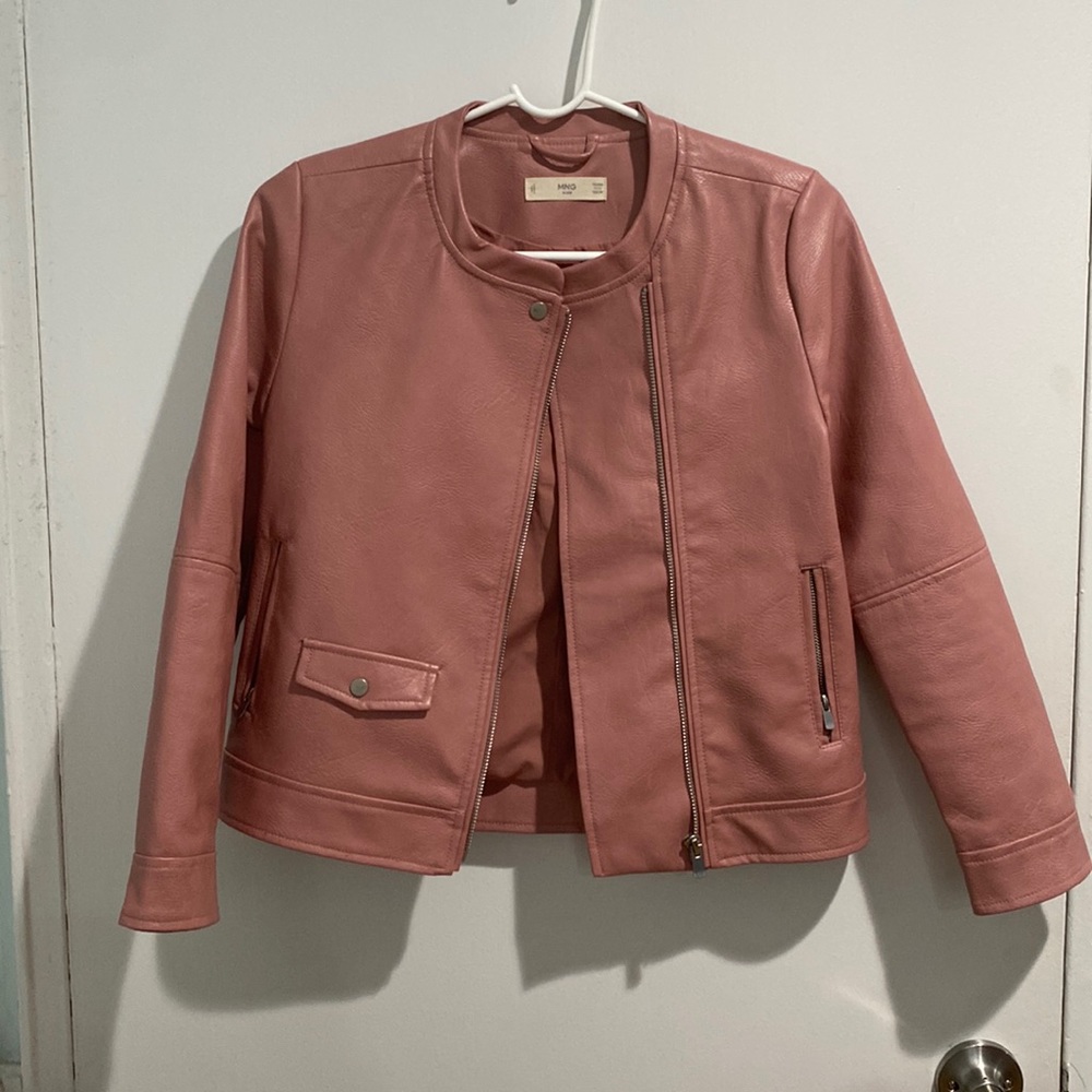 Mango kids leather jacket